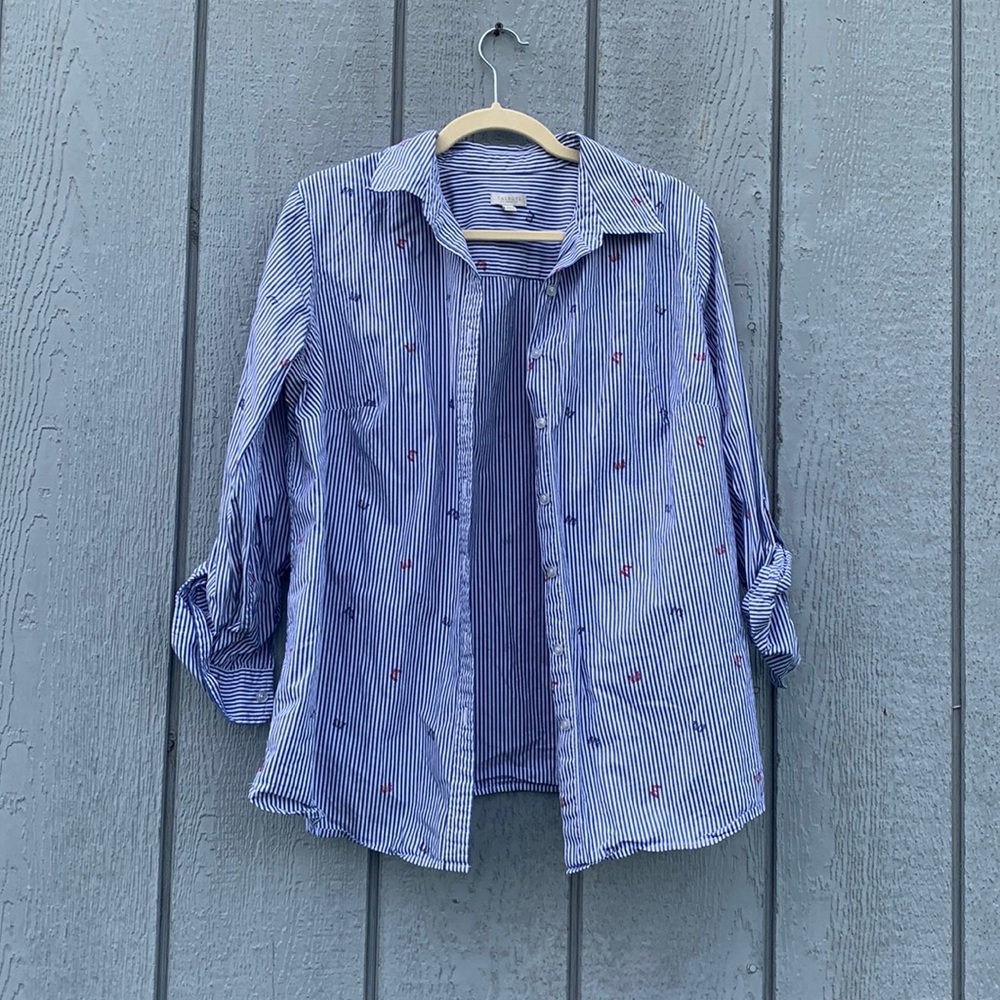 Talbots Butterfly Button Down